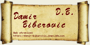 Damir Biberović vizit kartica